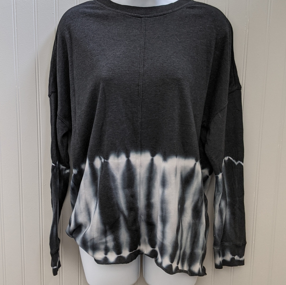 NWT Fun Black and white tye dye sweatshirt